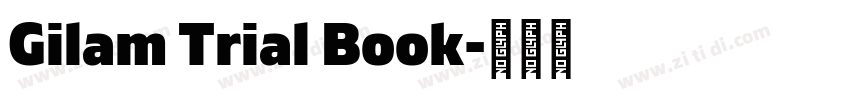 Gilam Trial Book字体转换